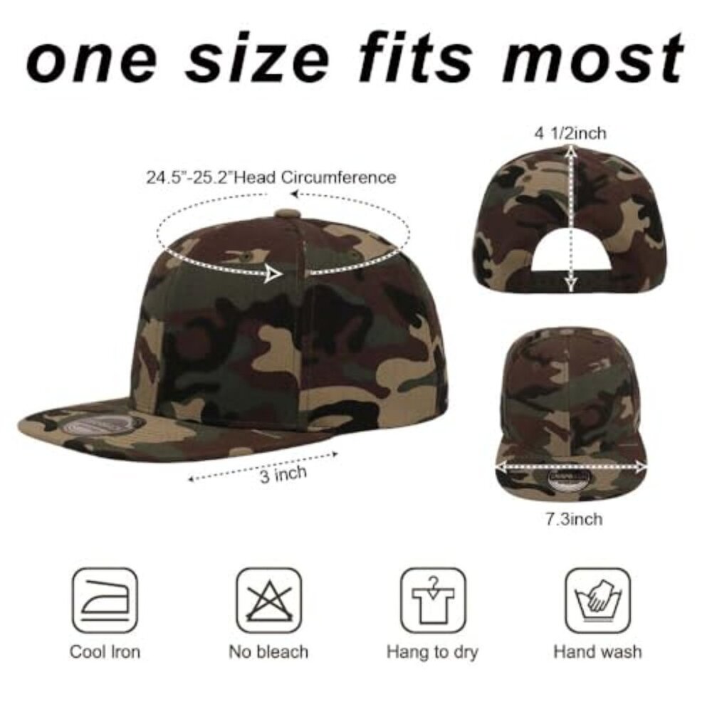 Snapback Baseball Caps Flat Brim Adjustable Hip H… - image 4